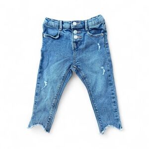 Zara Distressed Jeans with Raw Hem 12-18 Months
